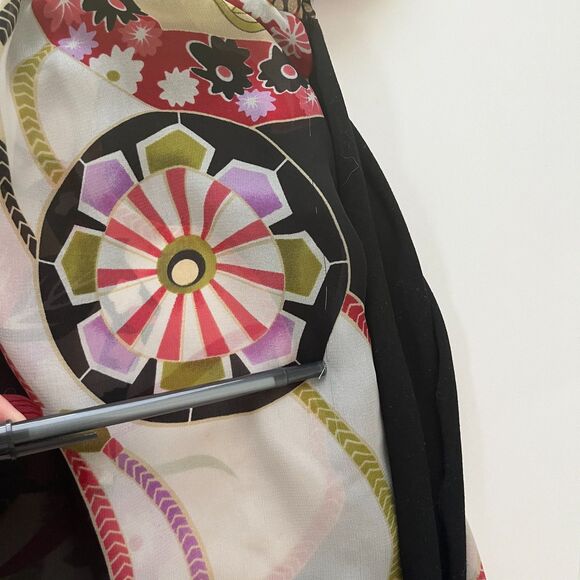 Y2K‎ Babydoll Top Charlotte Russe Medium Sheer Floral Paisley Boho Asian Twee - Picture 10 of 11